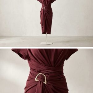 Liya Dress Bordeaux